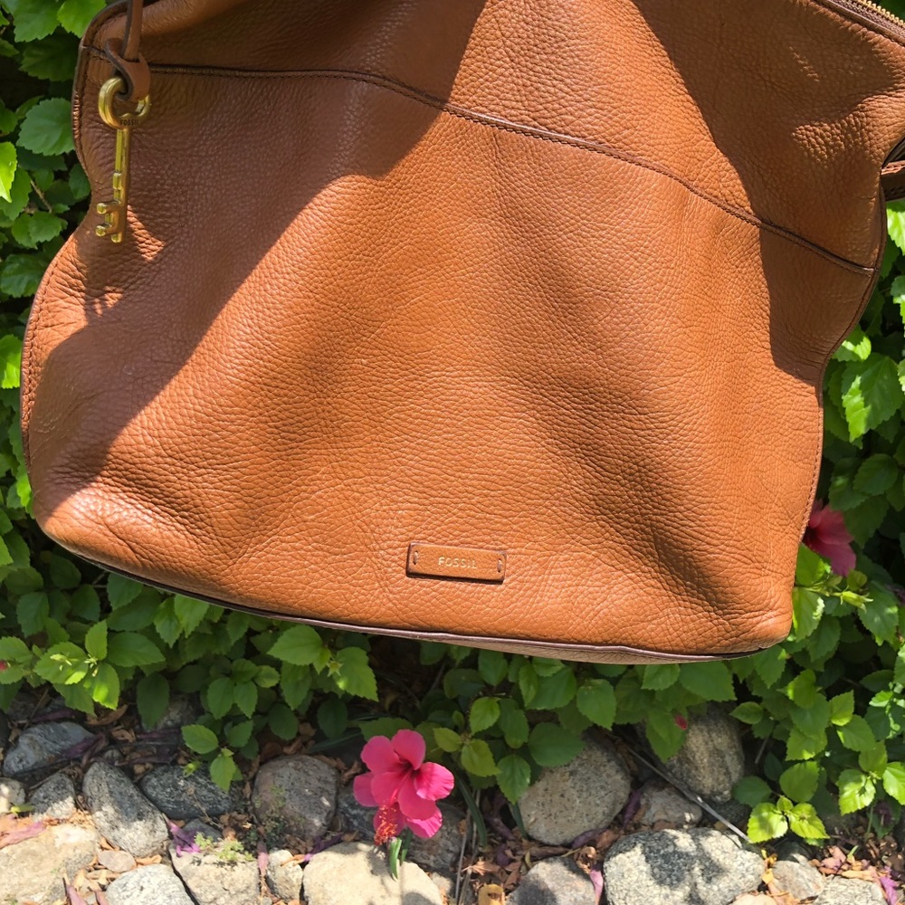 Fossil Tan Leather Purse